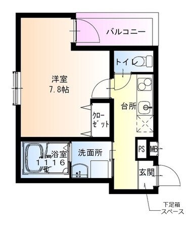 長原駅 徒歩2分 1階の物件間取画像